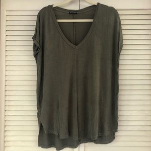 Brandy Melville olive oversized tee